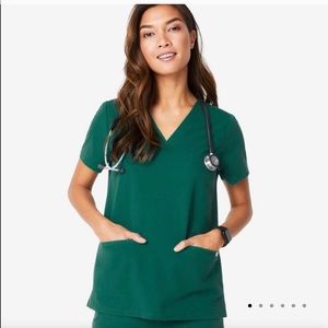 Figs Hunger Green Casma Top